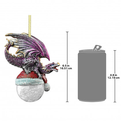 Toscano - North Pole Dragon Holiday Ornament