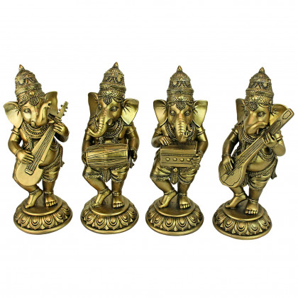 Toscano - Lord Ganesha Musical Elephant God Hundu Statue Collection
