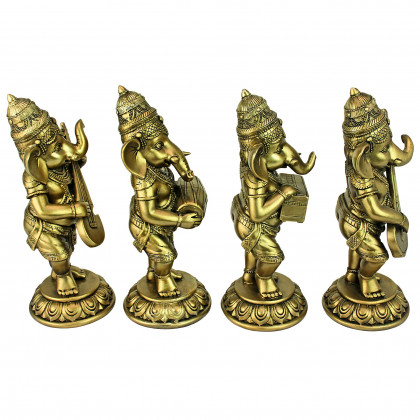 Toscano - Lord Ganesha Musical Elephant God Hundu Statue Collection