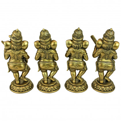 Toscano - Lord Ganesha Musical Elephant God Hundu Statue Collection