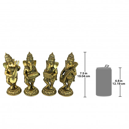 Toscano - Lord Ganesha Musical Elephant God Hundu Statue Collection