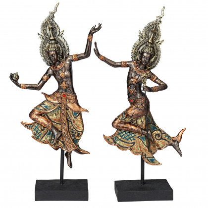 Toscano - Thai Teppanon Temple Dancer Statues