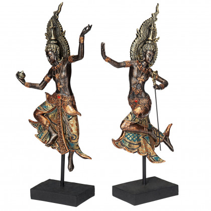 Toscano - Thai Teppanon Temple Dancer Statues