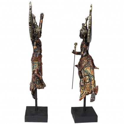 Toscano - Thai Teppanon Temple Dancer Statues