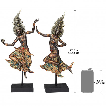 Toscano - Thai Teppanon Temple Dancer Statues
