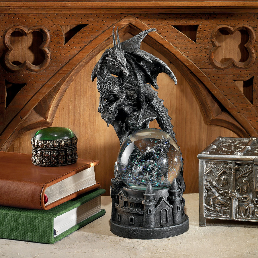 Toscano - The Dragons of Castle Malahide Gothic Water Globe