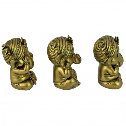 Toscano - See-NoHear-NoSpeak-No Evil Lord Ganesha Statue Collection