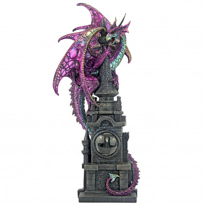 Toscano - The Wizard Dragon of Bulwark Tower Statue