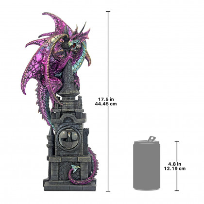 Toscano - The Wizard Dragon of Bulwark Tower Statue