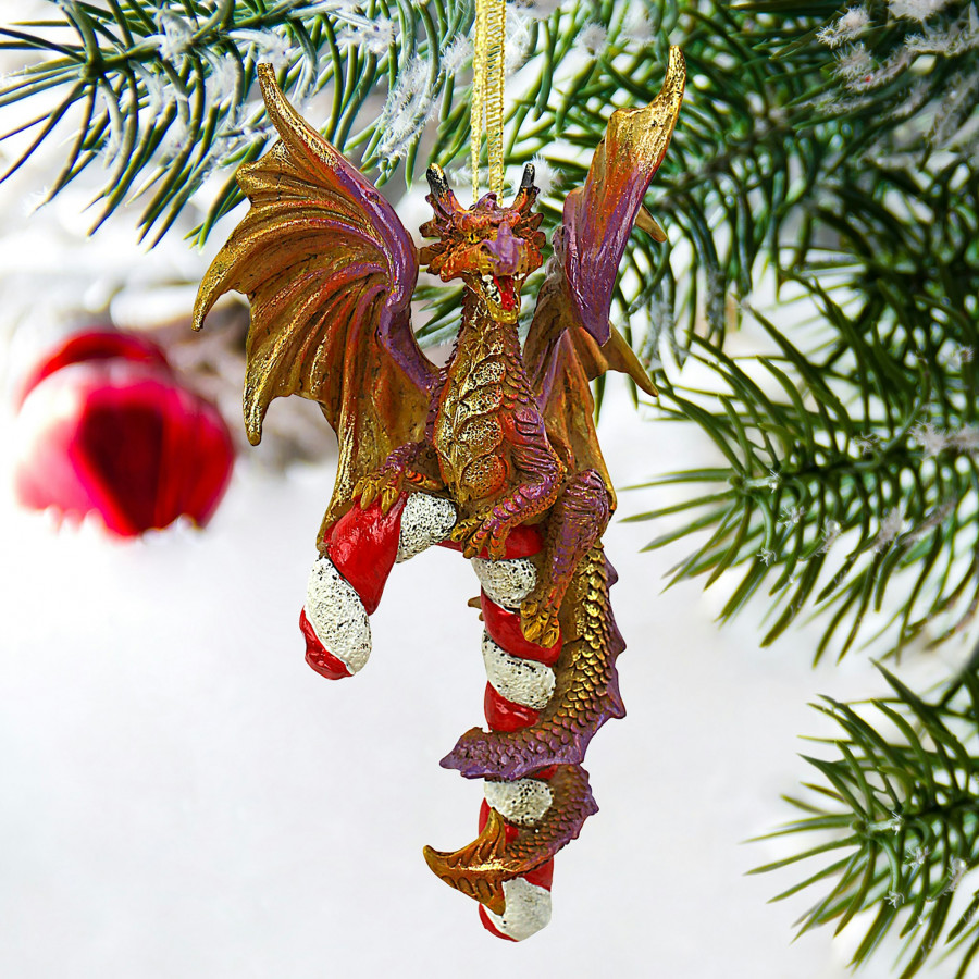 Toscano - Cane and Abel the Dragon 2017 Holiday Ornament