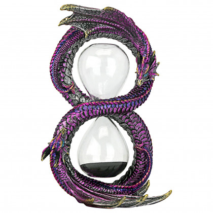 Toscano - Witness to Time Gothic Dragon Sand Timer Hourglass Statue