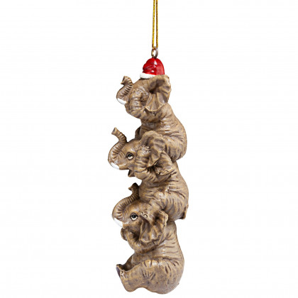 Toscano - See Speak Hear No Evil Elephant Holiday Ornament