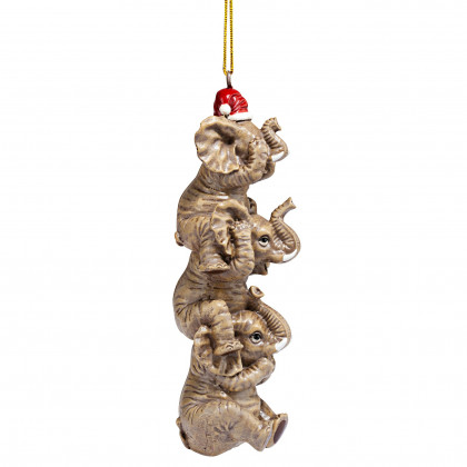 Toscano - See Speak Hear No Evil Elephant Holiday Ornament