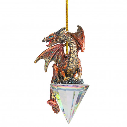 Toscano - Diamond Dragon 2019 Gothic Holiday Ornament