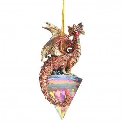 Toscano - Diamond Dragon 2019 Gothic Holiday Ornament
