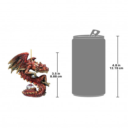 Toscano - Christmas Light Protector Dragon 2021 Gothic Holiday Ornament