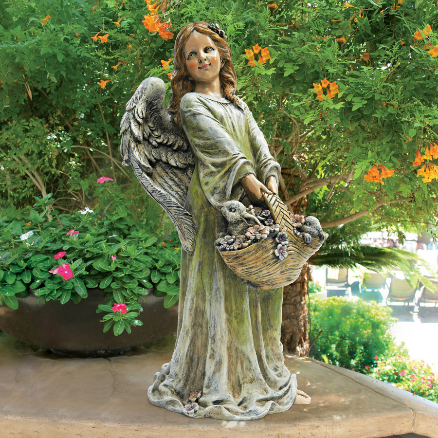 Toscano - Joy the Flower Angel Statue
