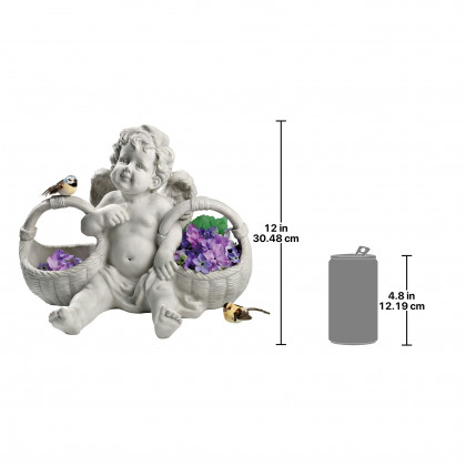 Toscano - Basket of Treats Cherub Statue
