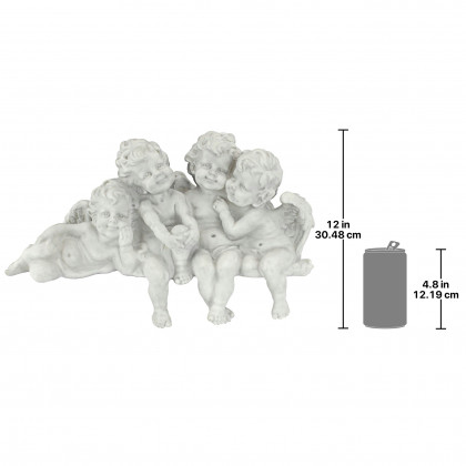 Toscano - Cherub Conclave Shelf Sitting Angel Sculpture