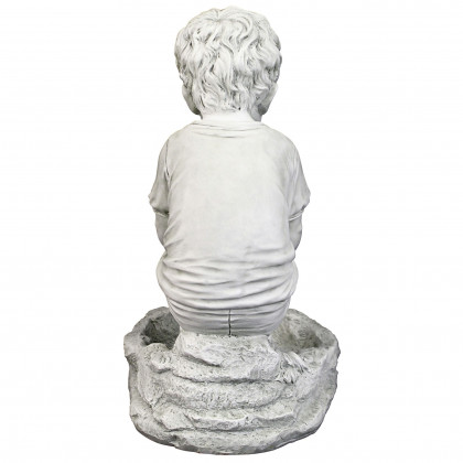 Toscano - Tommy at the Turtle Pond Little Boy Birdbath Statue