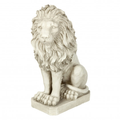 Toscano Mansfield Manor Lion Sentinel Statue - Looking Left