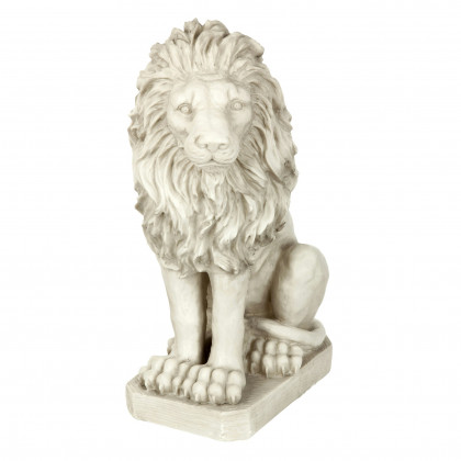 Toscano Mansfield Manor Lion Sentinel Statue - Looking Left