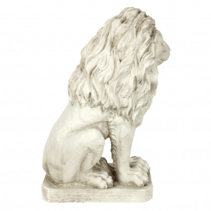 Toscano Mansfield Manor Lion Sentinel Statue - Looking Left