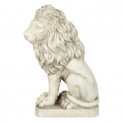 Toscano Mansfield Manor Lion Sentinel Statue - Looking Left