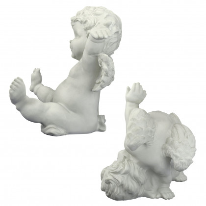 Toscano - Set of 2 Topsy and Turvey the Cherub Twins Statues