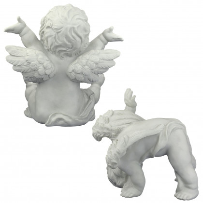 Toscano - Set of 2 Topsy and Turvey the Cherub Twins Statues