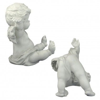 Toscano - Set of 2 Topsy and Turvey the Cherub Twins Statues