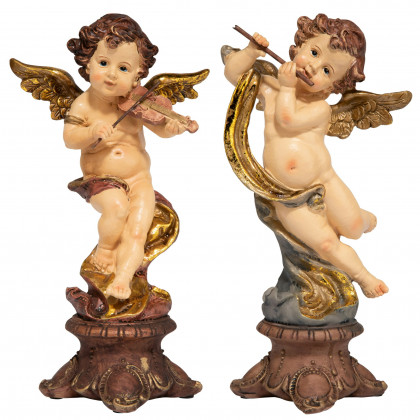 Toscano - Italian Baroque-Style Musical Cherub Statues