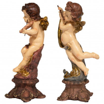 Toscano - Italian Baroque-Style Musical Cherub Statues