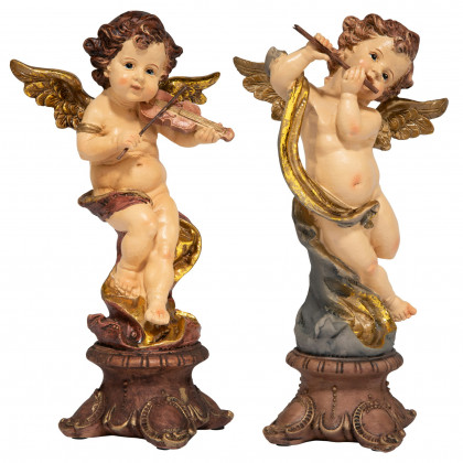 Toscano - Italian Baroque-Style Musical Cherub Statues
