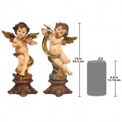 Toscano - Italian Baroque-Style Musical Cherub Statues