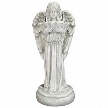Toscano - Tranquil Guardian Angel Birdbath Feeder Statue
