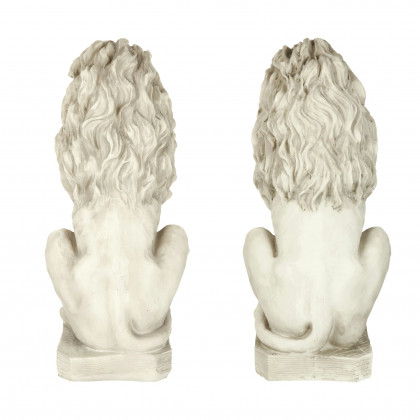 Toscano - Set of Mansfield Manor Lion Sentinel Statue Left and Right