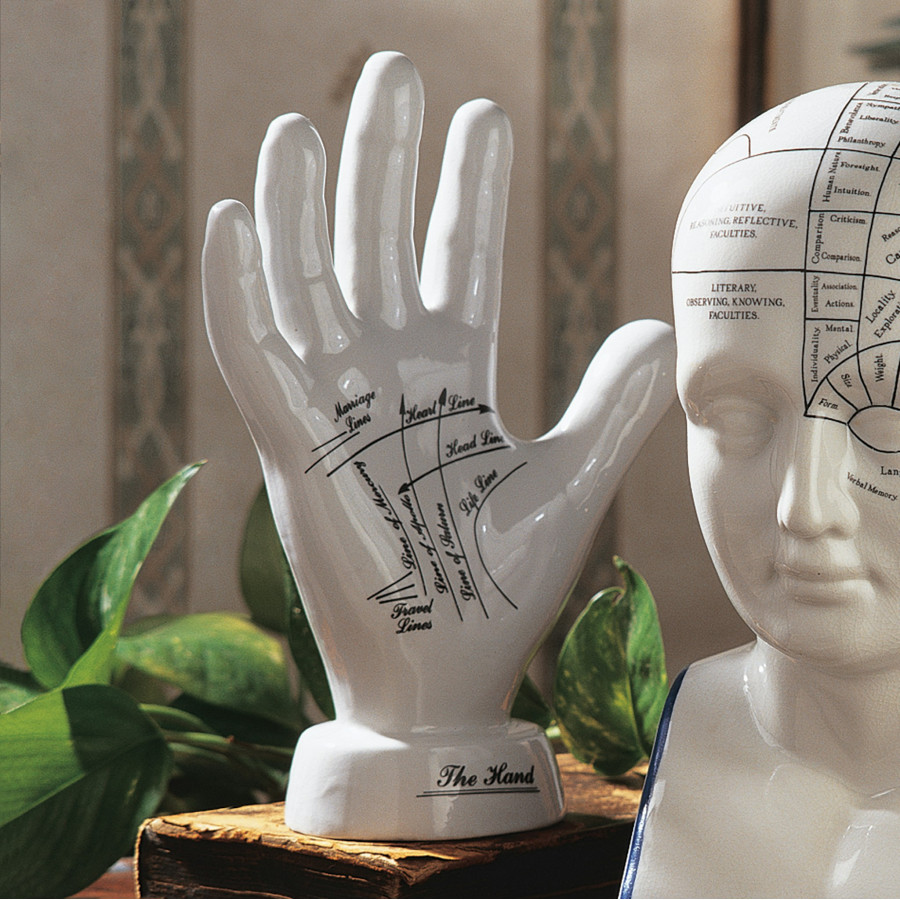 Toscano - Porcelain Palmistry Hand