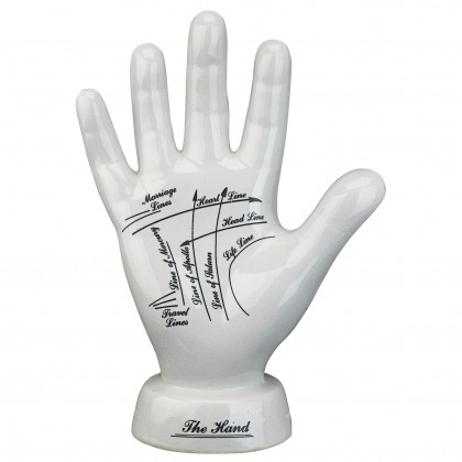 Toscano - Porcelain Palmistry Hand