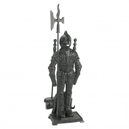 Toscano - The Black Knight Fireplace Tool Ensemble