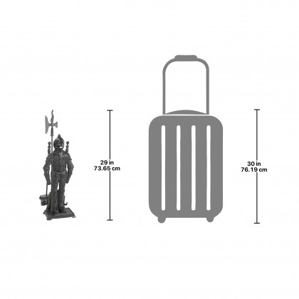 Toscano - The Black Knight Fireplace Tool Ensemble