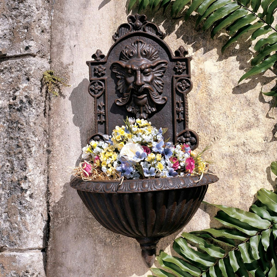 Toscano - Greenman Sculptural Garden Wall Font
