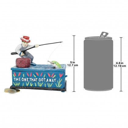 Toscano - The Fisherman The One that Got Away Collectors Mechanical Coin Bank