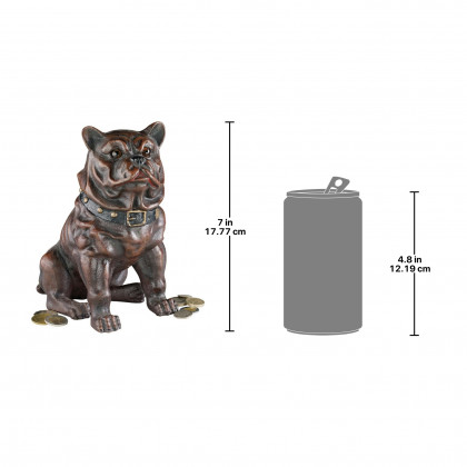 Toscano - Boss the Sitting British Bulldog Collectors Still Action Coin Bank