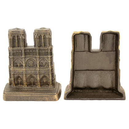 Toscano - Notre Dame of Paris Sculptural Bookends in Cast Iron
