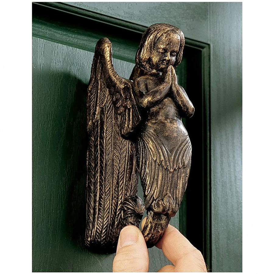 Toscano - Balinese Winged Mermaid Door Knocker