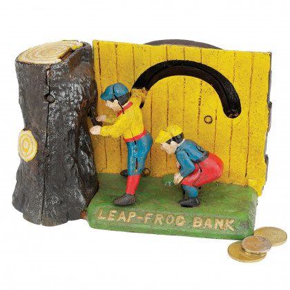 Toscano - Leap Frog Collectors Mechanical Coin Bank