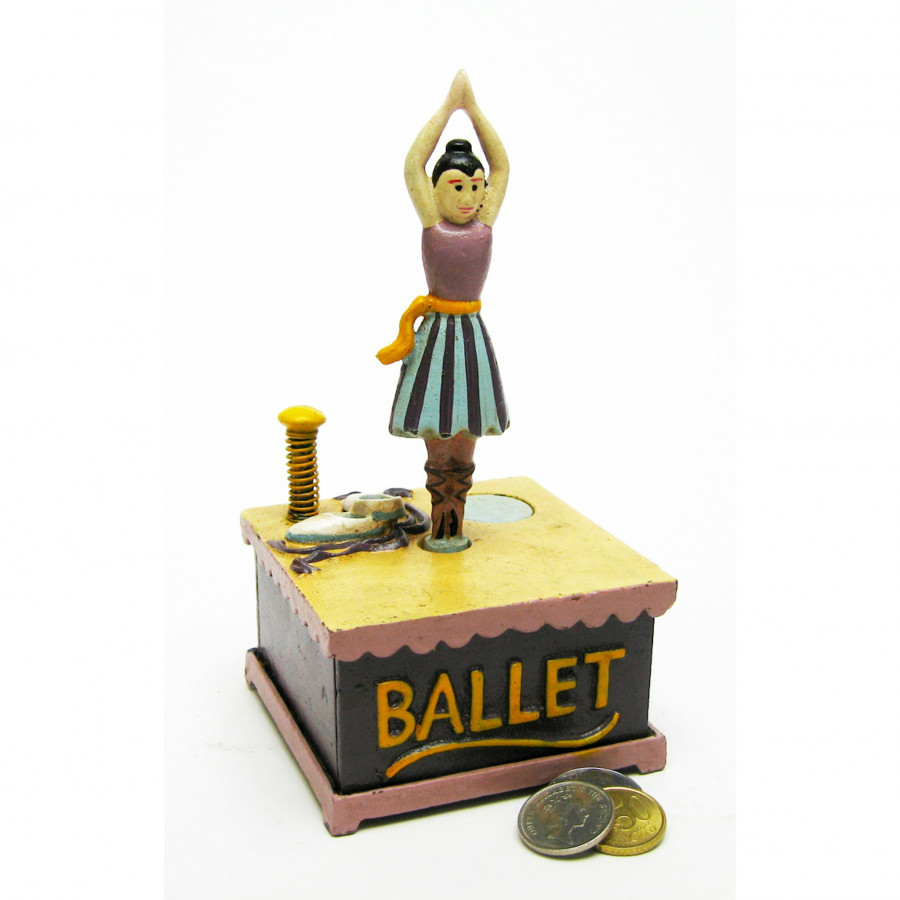 Toscano - Ballet Dancer Collectors Die Mechanical Coin Bank