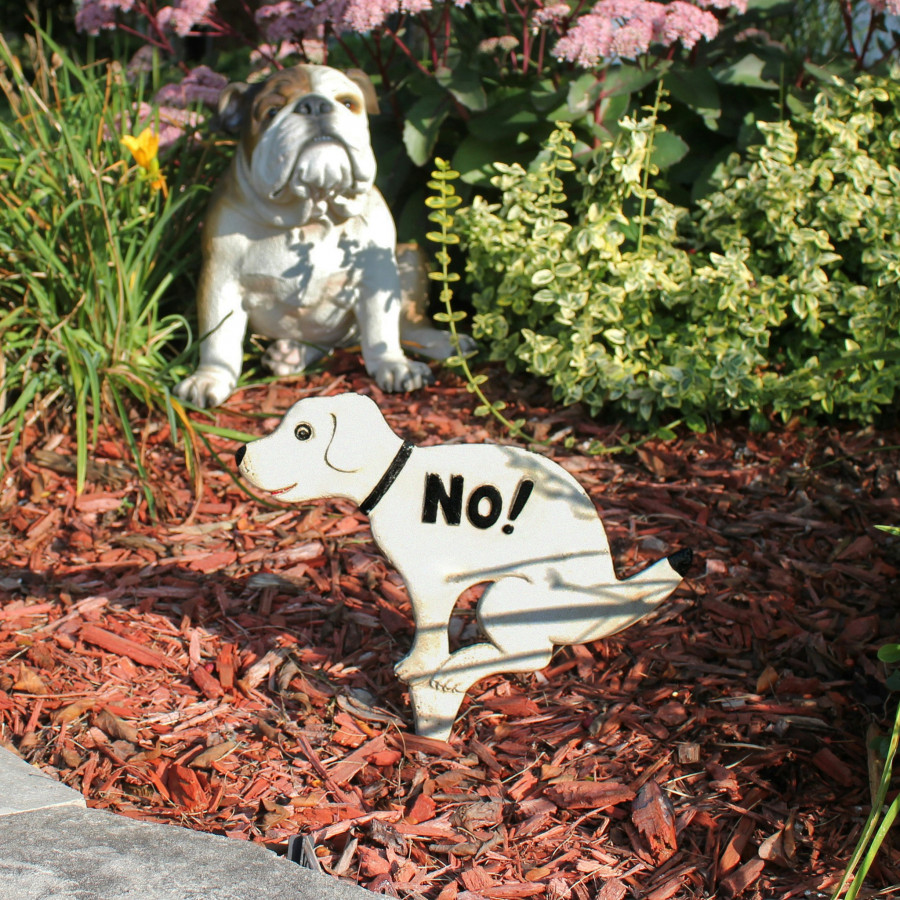 Toscano - No Pausing Pooch Lawn Stake Sign