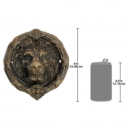 Toscano - Pride of the Lions Foundry Lion Door Knocker
